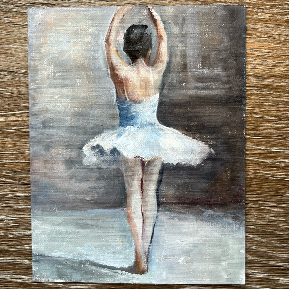 Oil painting-ballerina